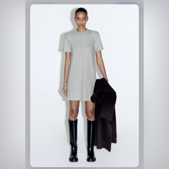 Zara Dresses & Skirts - Zara Elegant Gray Women's Dress